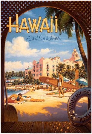 Affiche ancienne (Hawaï)