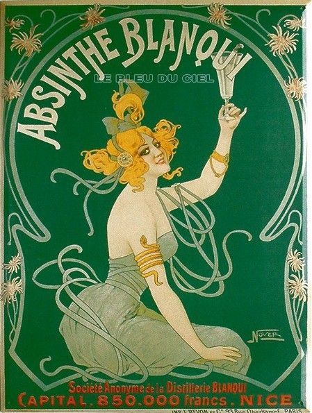 Affiche publicitaire ancienne (Absinthe)
