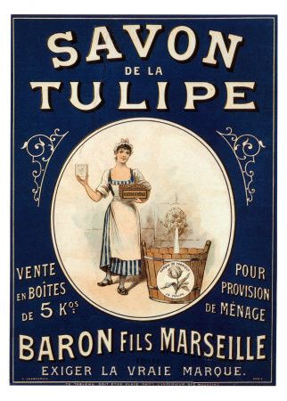 Affiche publicitaire ancienne (Savon)