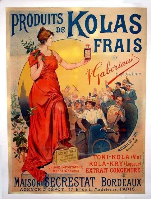 Affiche publicitaire ancienne (Vins, liqueurs)
