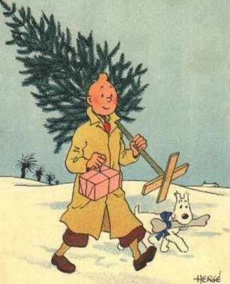 Carte ancienne Tintin et Milou