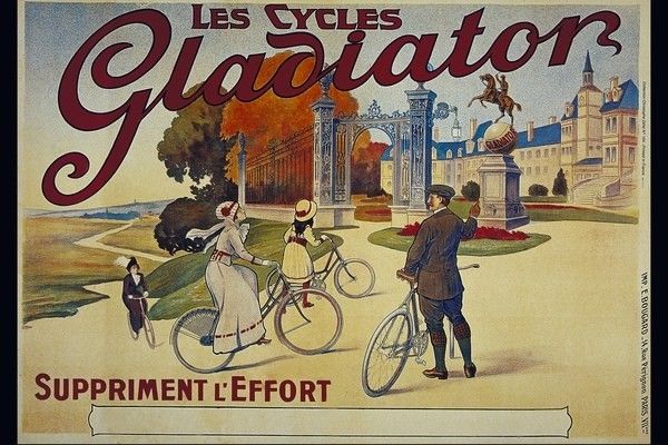 Affiche publicitaire ancienne (Vélos)