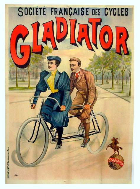 Affiche publicitaire ancienne (Cycles)