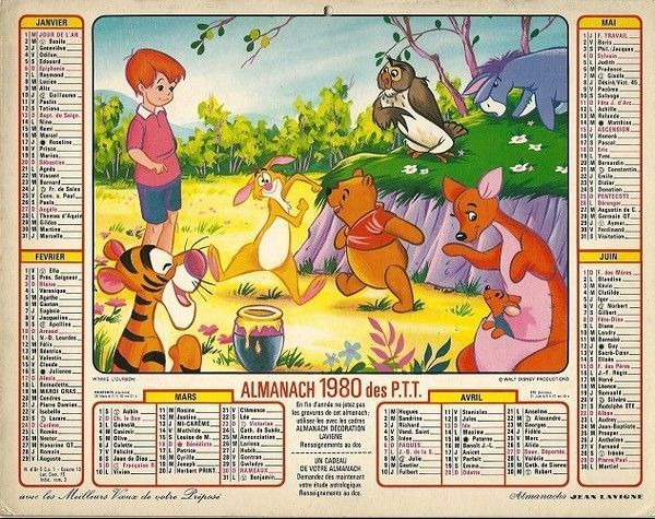 ALMANACH PTT ( Disney)