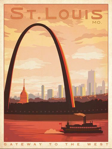 Affiche ancienne (St Louis)