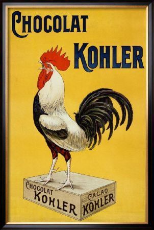 Affiche publicitaire ancienne (Chocolats Kohler)
