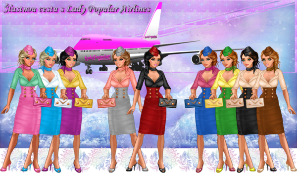 Magnifique illustration du jeu virtuel  "Lady Popular"