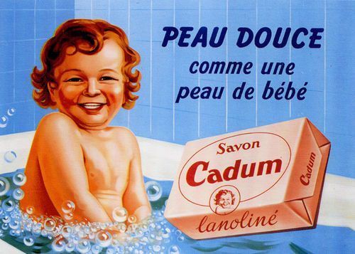 Affiche publicitaire ancienne (Cadum)