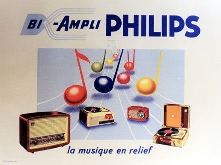 Affiche publicitaire ancienne( Philips)