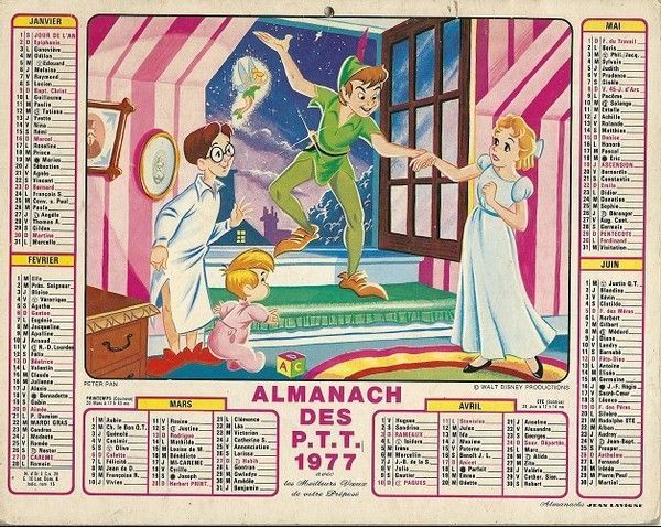 ALMANACH PTT ( Disney)