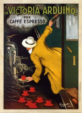 Affiche publicitaire ancienne (Café expresso)
