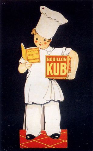 Affiche publicitaire ancienne (Bouillon Kub)