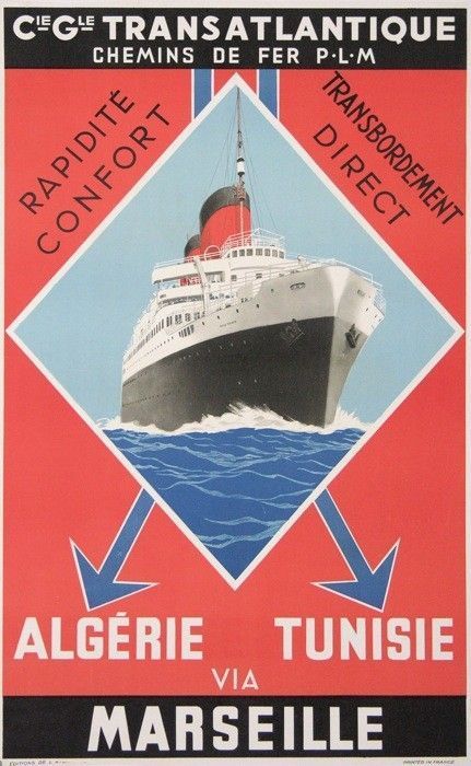 Affiche ancienne maritime