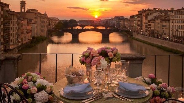 Dîner romantique à Rome 