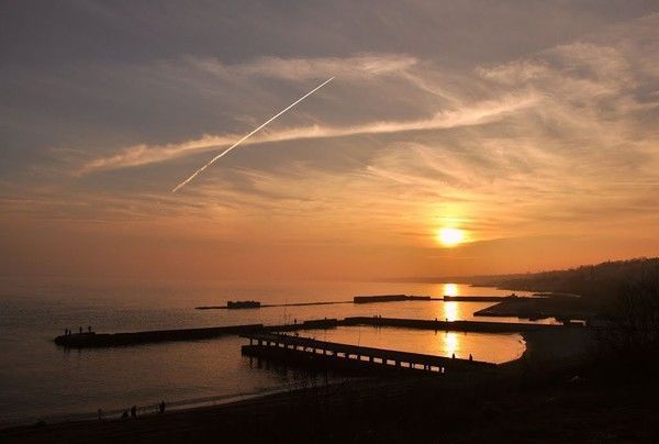 Coucher de soleil en Ukraine