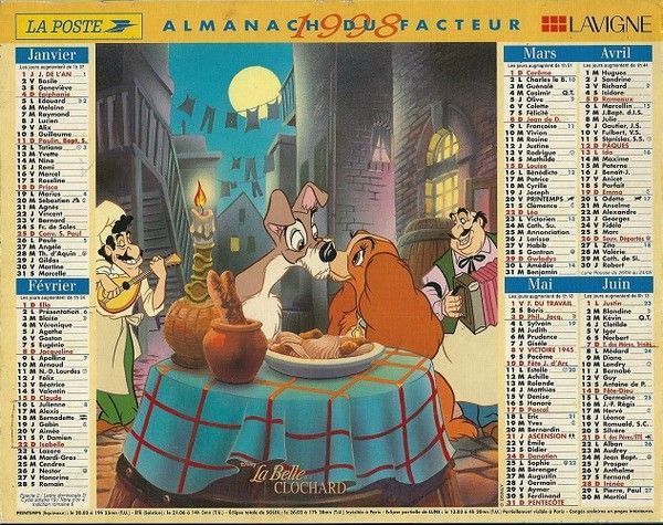 ALMANACH PTT ( Disney)