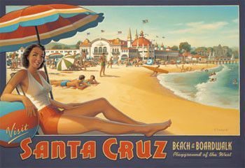 Affiche ancienne ( Santa Cruz)