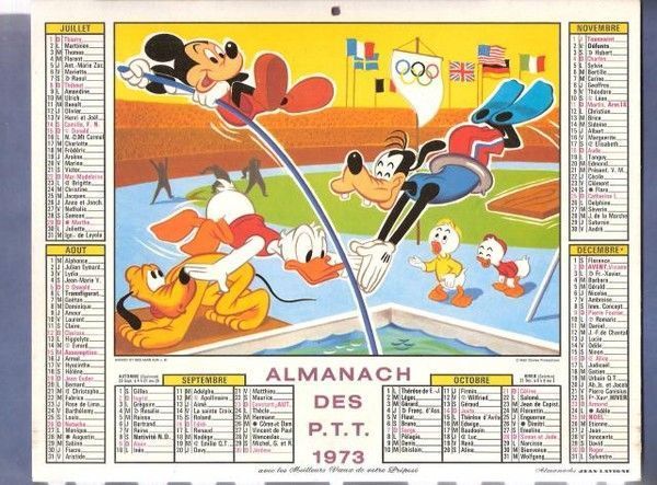 ALMANACH PTT ( Disney)