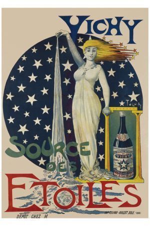 AFFICHE PUBLICITAIRE ANCIENNE (Vichy, Source des Etoiles)