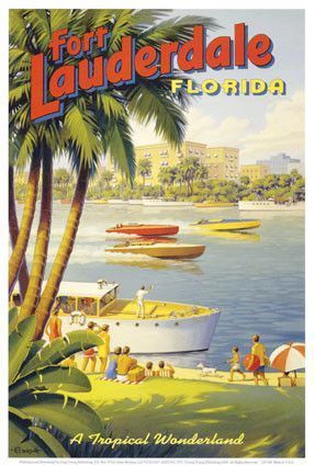 Affiche ancienne ( La Floride)