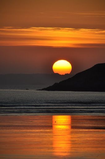 Coucher de soleil sur la Bretagne