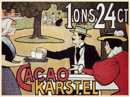 Affiche publicitaire ancienne (Cacao)