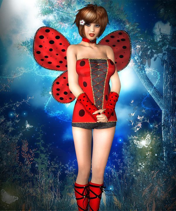 Femme papillon