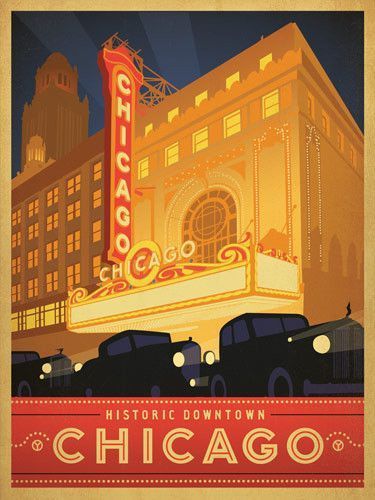 Affiche ancienne (Chicago)