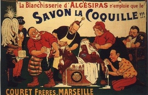 Affiche publicitaire ancienne (Savons)