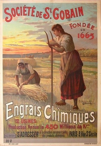 Affiche publicitaire ancienne (Engrais chimique)