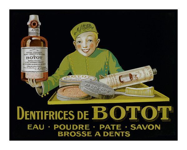 Affiche publicitaire ancienne (Dentifrice)