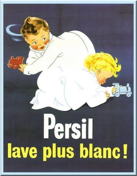 Affiche publicitaire ancienne (Persil)