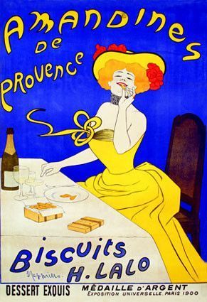 Affiche publicitaire ancienne (Biscuits)