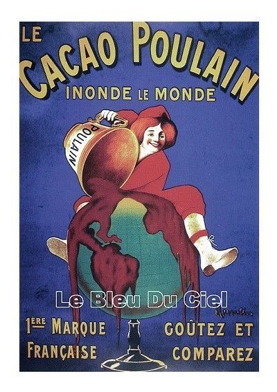 Affiche publicitaire ancienne (Cacao Poulain)
