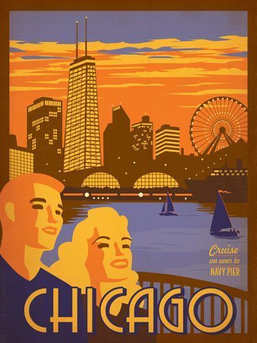 Affiche ancienne (Chicago)