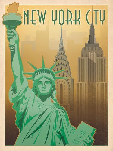 Affiche ancienne (New York)