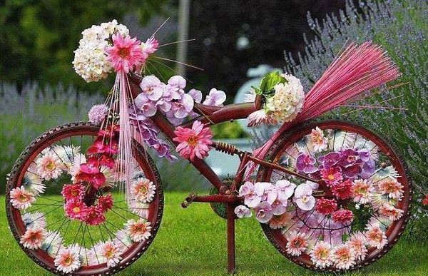 vélo fleuri