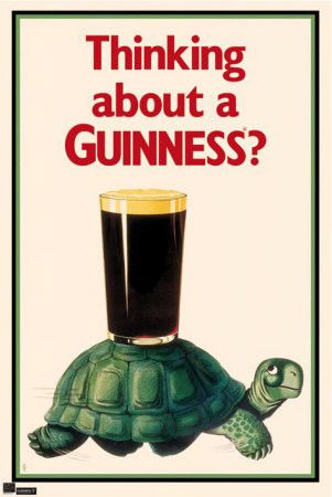 Affiche publicitaire ancienne (Bière Guinness)