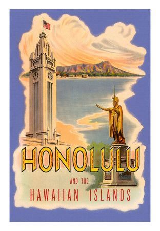 Affiche ancienne (Honolulu)